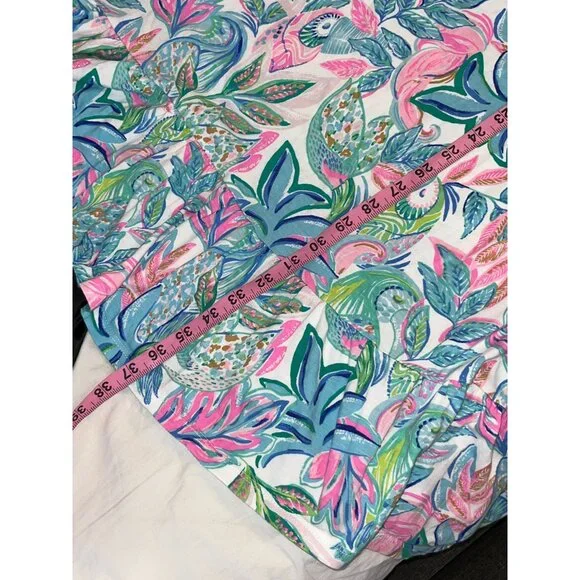 Lilly Pulitzer Camila Dress Resort White Toucan Do It Better Print Size XXL - Picture 9 of 11
